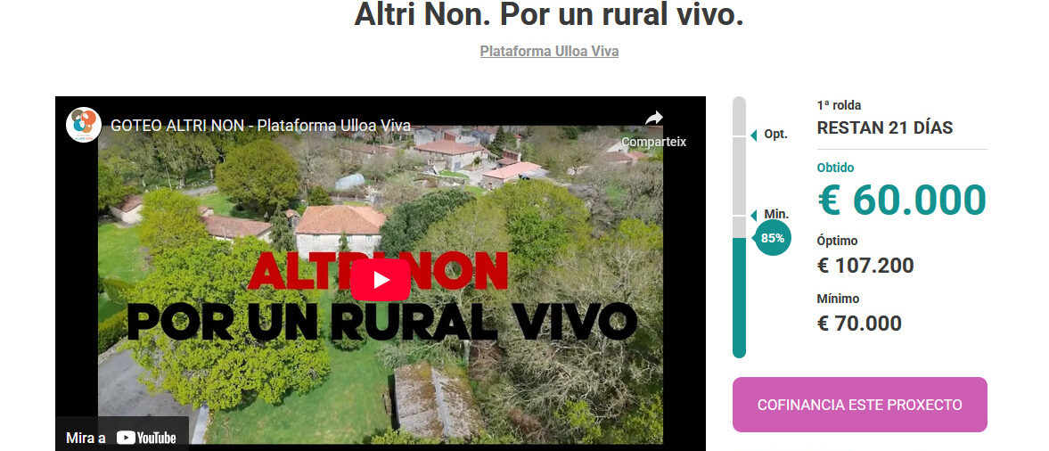 Comeza a campaña para financiar a estratexia xudicial da Plataforma para frear a instalación da macrocelulosa Altri
