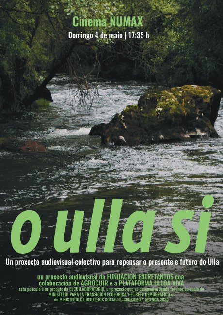 Cartel do pase de "O Ulla Si" nos cinemas Numas
