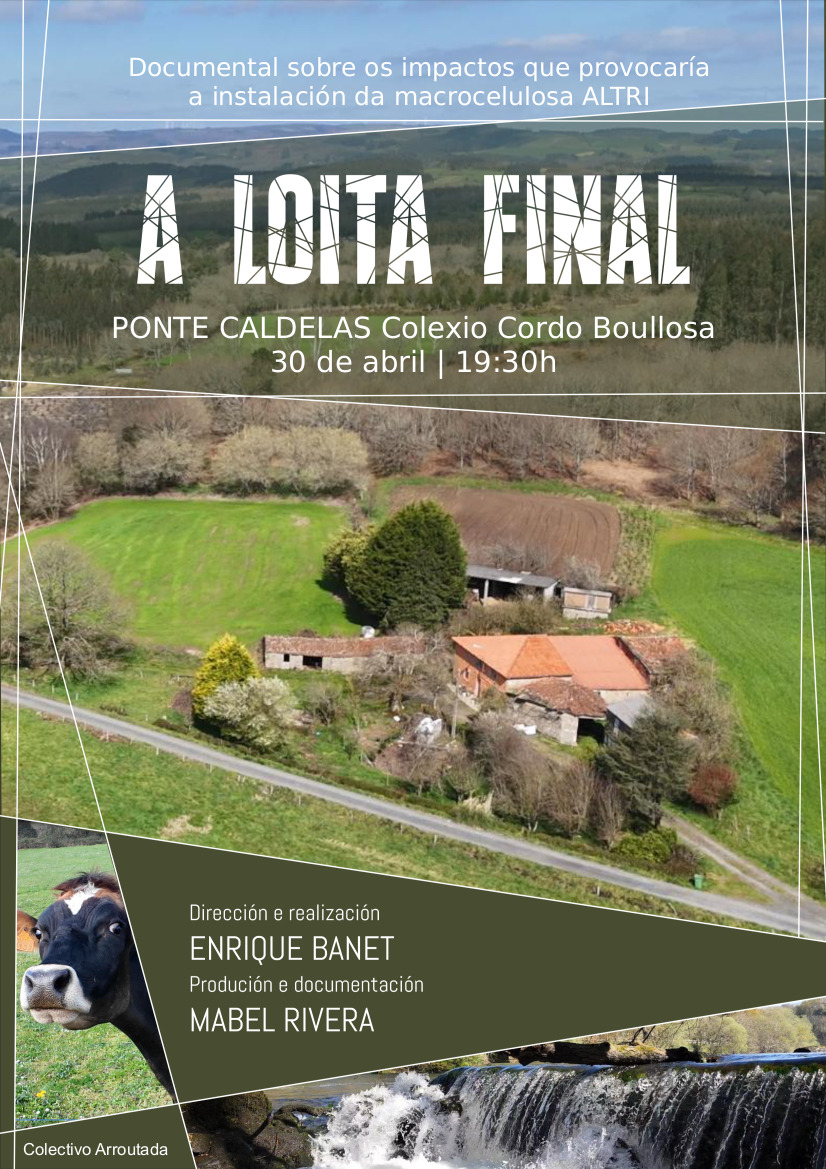 Cartel do pase de A Loita Final en Ponte Caldelas