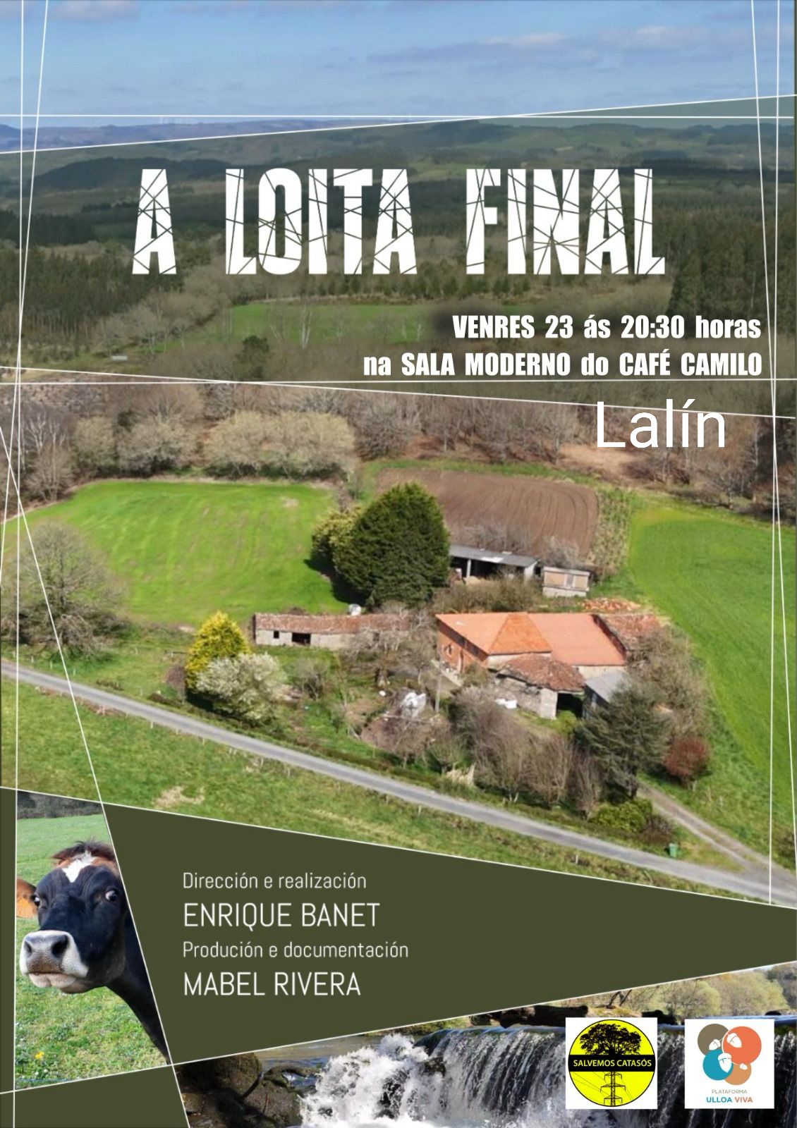 Cartaz do pase do documental A Loita Final en Lalín