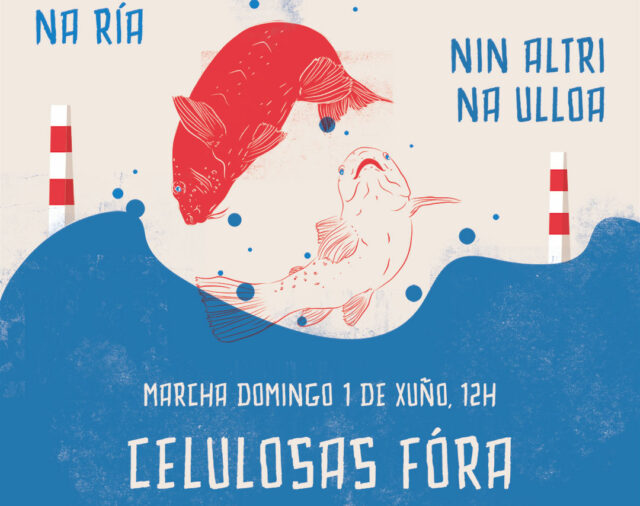 Marcha contra as celulosas: Nin Ence na ría, nin Altri na Ulloa, 1 de xuño en Marín e Pontevedra
