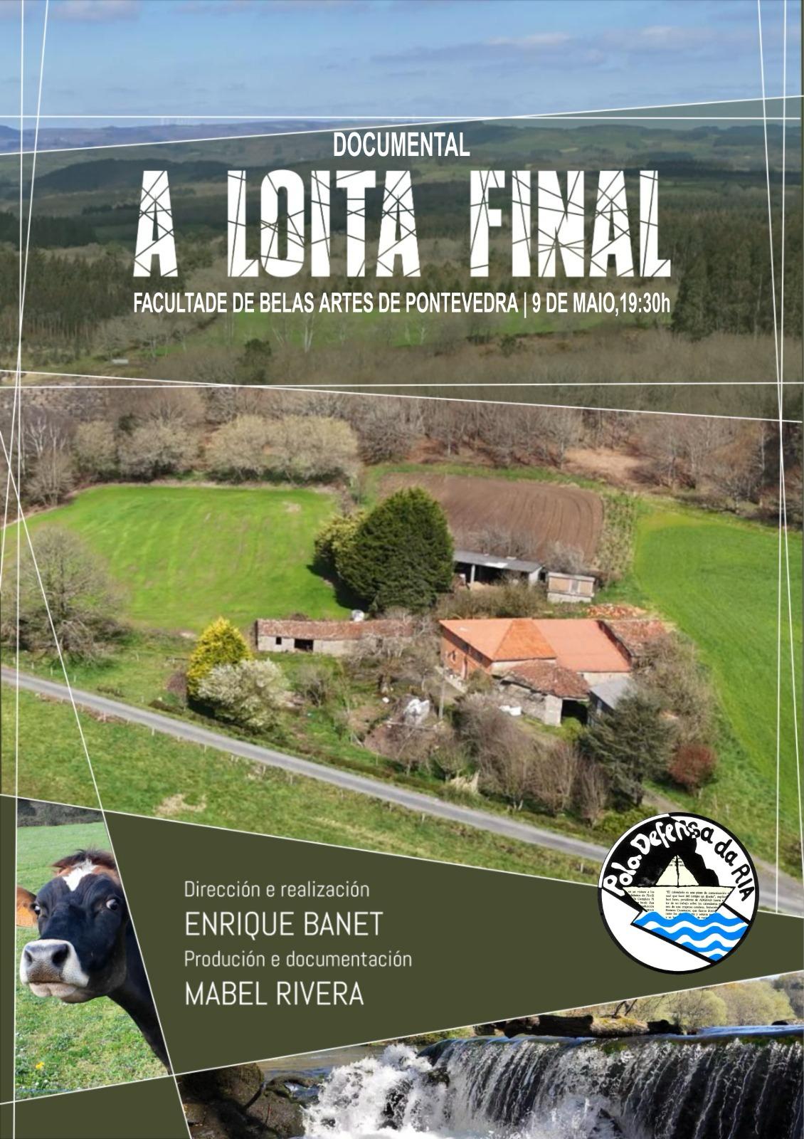 Cartel do pase do documental A Loita Final na facultade de Belas Artes